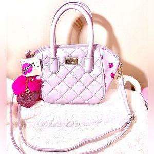 Betsey Johnson Handbag with Cherry Design and charm